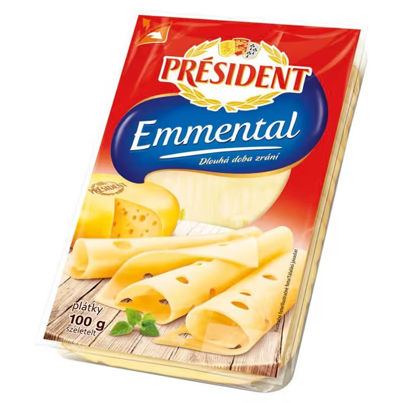 Syr Ementál plátky 100g Président
