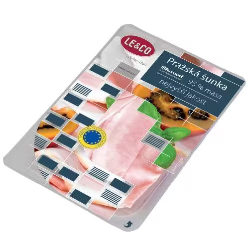 Šunka Bravčová Pražská 95% nárez 100g LE&CO