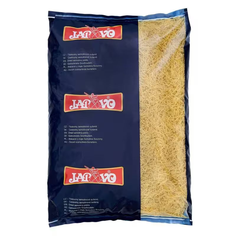 Cestoviny Rezance vlasové semolinové 5kg Japavo