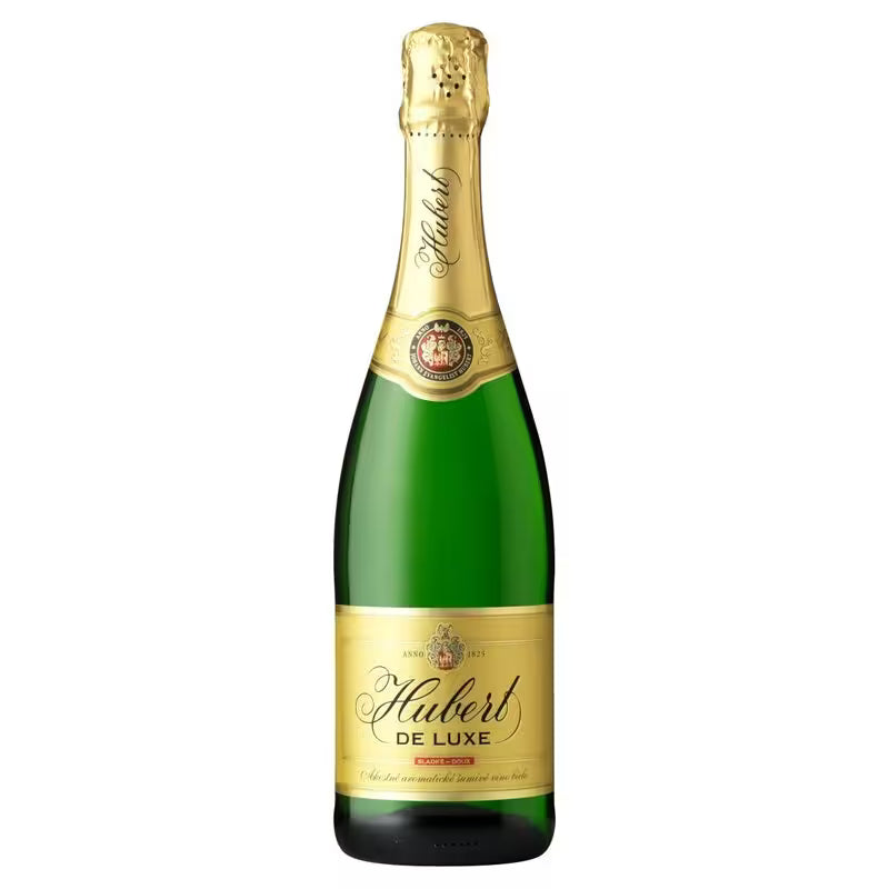 Víno šumivé b. sladké Hubert De Luxe  0,75l
