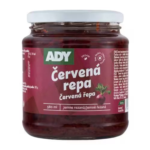 Cvikla (Červená repa) jemne rezaná 580ml Ady