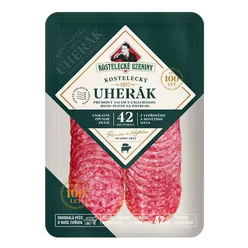 Saláma Kostelecký uherák nárez 100g, KU