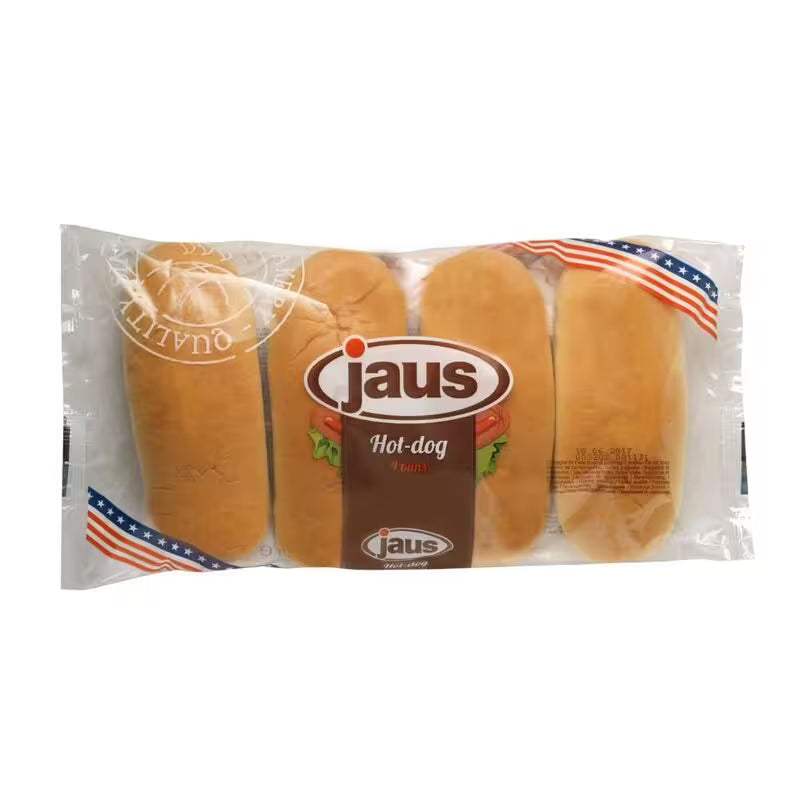 Rožok Hot dog 4ks 250g Jaus