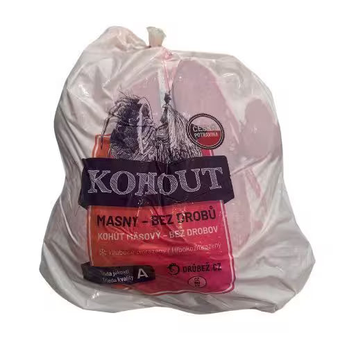 Mrazený Kohút celý bez drobov cca 5kg Drubež CZ
