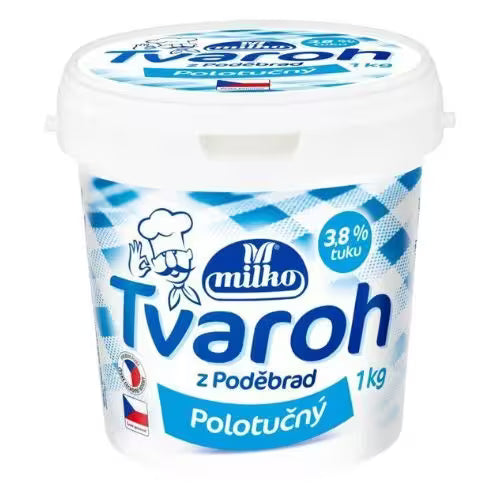 Tvaroh polotučný jemný 1000g Milko VÝPREDAJ