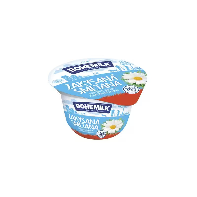 Smotana kyslá 16% 200g Bohemilk