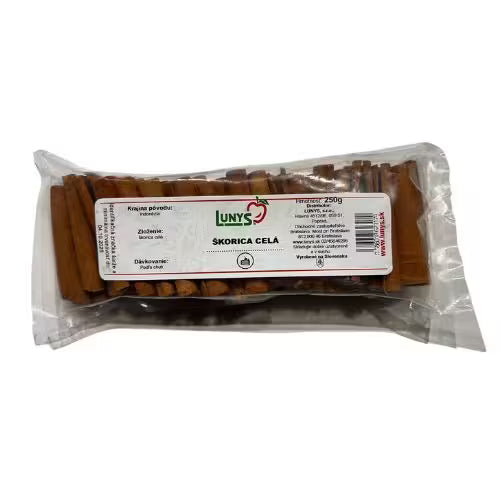 Korenie škorica celá 250g Lunys